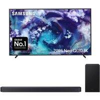 85 Samsung QN900F Neo QLED 8K Mini LED Vision AI Smart TV 2025 & HW-Q600F/XU 3.1.2 Wireless Sound Bar with Dolby Atmos Bundle, Black
