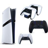 Sony PlayStation 5 Pro, Twin Docking Station & PS5 DualSense Wireless Controller Bundle, White