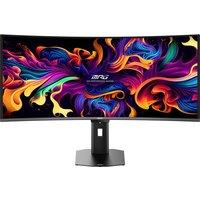 MSI MPG 341CQR X36 Quad HD 34 Curved Quantum Dot QD-OLED Gaming Monitor - Black, Black