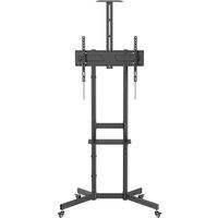 AVF Height Adjustable Mobile TV Cart for 37-70" TVs - Black, Black