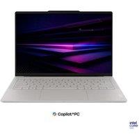 LENOVO Yoga Slim 7i Ultra Aura Edition 14" Refurbished Laptop, Copilot PC - IntelCore Ultra 7, 1 TB SSD, Seashell (Very Good Condition), Silver/Grey