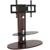 AVF Chepstow 930 mm Oval TV Stand with Bracket for 32-65" TVs - Walnut, Brown