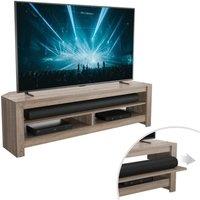 AVF Calibre Sound 1400 mm TV Stand with Sliding Shelf for up to 65" TVs - Rustic Sawn Oak, Brown