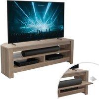 AVF Calibre Sound 1200 mm TV Stand with Sliding Shelf for up to 60" TVs - Rustic Sawn Oak, Brown
