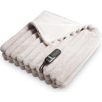 DUUX Yentl Faux Fur Heated Blanket Grey