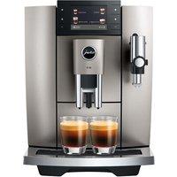JURA E8 Smart Bean to Cup Coffee Machine - Midnight Silver, Silver/Grey