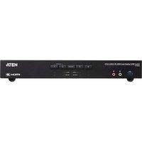 ATEN CS1844 4-Port USB 3.1 4K HDMI Dual Display KVMP Switch, Black