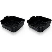 NINJA Silicone Air Fryer Trays - Pack of 2, Black