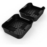 NINJA Silicone Air Fryer Trays - Pack of 2, Black