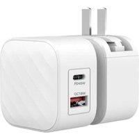 SILVERLABEL E71029025 45 W Dual USB Type-C & Type-A Charger - White, White