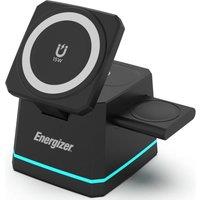 ENERGIZER WCP307 3-in-1 Magnetic 15 W Wireless Charging Stand - Black, Black