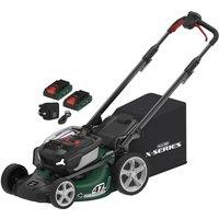 WEBB X series WEV20X2LM47SPB4X Cordless Rotary Lawnmower Green & Black, Black,Green,Silver/Grey