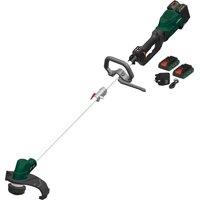 Webb WEV20X2BCB4X Cordless Grass Trimmer & Brush Cutter - Green, Silver & Black, Black,Green,Silver/Grey