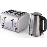HAMILTON BEACH Rise Jug Kettle & 4-Slice Toaster Bundle - Silver, Silver/Grey