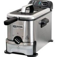 HAMILTON BEACH Professional PureFry Deep Fryer - Silver & Black, Black,Silver/Grey