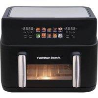 HAMILTON BEACH HB983AP Dual Air Fryer - Black, Black