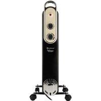 HAMILTON BEACH Vintage REDB14KBLKE Portable Oil-Filled Radiator - Black, Black