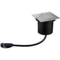 Paulmann Plug & Shine Floor Individual Spot Ground Uplighter - Stainless Steel, Stainless Steel