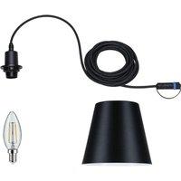 PAULMANN Plug & Shine Kofia Pendant Outdoor Light - E14, Anthracite