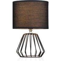 PAULMANN Pauleen Shiny Diamond Table Lamp - Black
