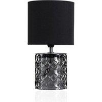 PAULMANN Crystal Glow Table Lamp - Grey & Black