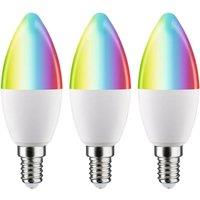 PAULMANN Smart RGBW LED Light Bulb - E14, Pack of 3