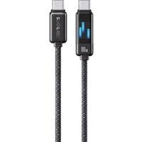 SILVERLABEL LED 100 W USB Type-C Cable  1.2 m, Black, White