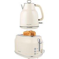 SALTER COMBO-9064 Retro Kettle & 2-Slice Toaster Bundle - Cream, Cream