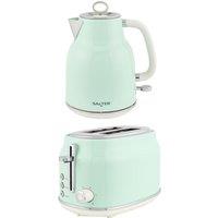 SALTER COMBO-9069 Retro Kettle & 2-Slice Toaster Bundle - Green, Green