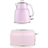 SALTER COMBO-9766 Retro Jug Kettle and 2-Slice Toaster Bundle - Pink, Pink