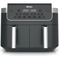 NINJA 6-in-1 DualZone DZ801UK 7.6L Air Fryer Grey, Silver/Grey