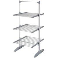 LOGIK L21TA26 3-Tier Heated Clothes Airer - Silver