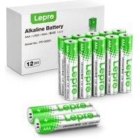 LEPRO AAA Alkaline Batteries - Pack of 12