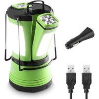 LEPRO LE 3-in-1 Camping Light with 2 Detachable Flashlights - Green