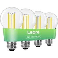LEPRO Filament LED Light Bulb - E27, Warm White, Pack of 4