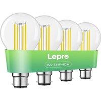LEPRO Filament LED Light Bulb - B22, Warm White, Pack of 4