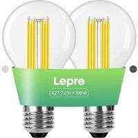 LEPRO Filament LED Light Bulb - E27, Warm White, Pack of 2