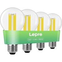 LEPRO Filament LED Light Bulb - E27, Warm White, Pack of 4