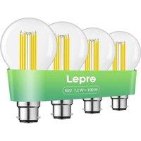 LEPRO Filament LED Light Bulb - B22, Warm White, Pack of 4