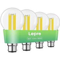 LEPRO Filament LED Light Bulb - B22, Warm White, Pack of 4