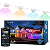LEPRO AI Permanent Outdoor E1 String Lights with Alexa & Google Assistant - 30 m
