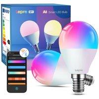 LEPRO AI Smart BP1 LED Light Bulb E14, Pack of 2