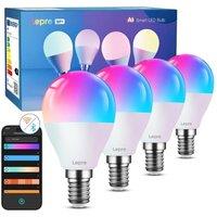 LEPRO AI Smart BP1 LED Light Bulb E14, Pack of 4
