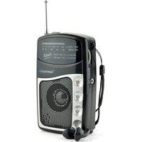 LLOYTRON N2201BK-A Entertainer Portable FM/AM Radio with Earphones - Black, Black