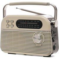 LLOYTRON Bolero Portable FM/AM Bluetooth Radio - Cream, Cream