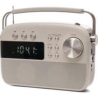 LLOYTRON Encore Portable FM/AM Bluetooth Radio - Ivory White, White
