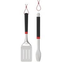 WEBER Spatula & Tongs Set - Black & Silver