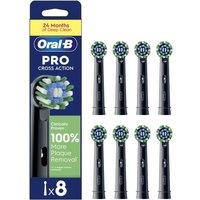 ORAL-B Pro Cross Action Replacement Toothbrush Head Pack of 8