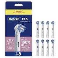 ORAL-B Pro Sensitive Clean Replacement Toothbrush Head Pack of 8