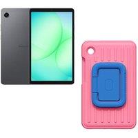 Samsung Galaxy Tab A11 8.7" Tablet & Kids Cover Bundle, Silver/Grey